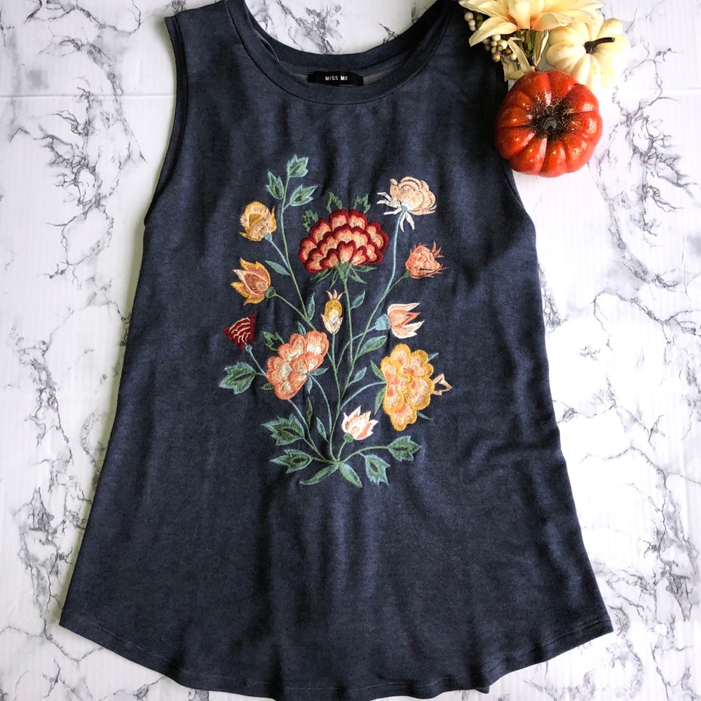 Miss Me Embroidered Tank